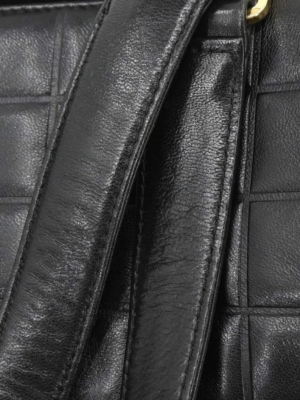 Chanel Black Lambskin Choco Bar Handbag 198221